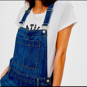 GAP Wide Leg Denim Overalls